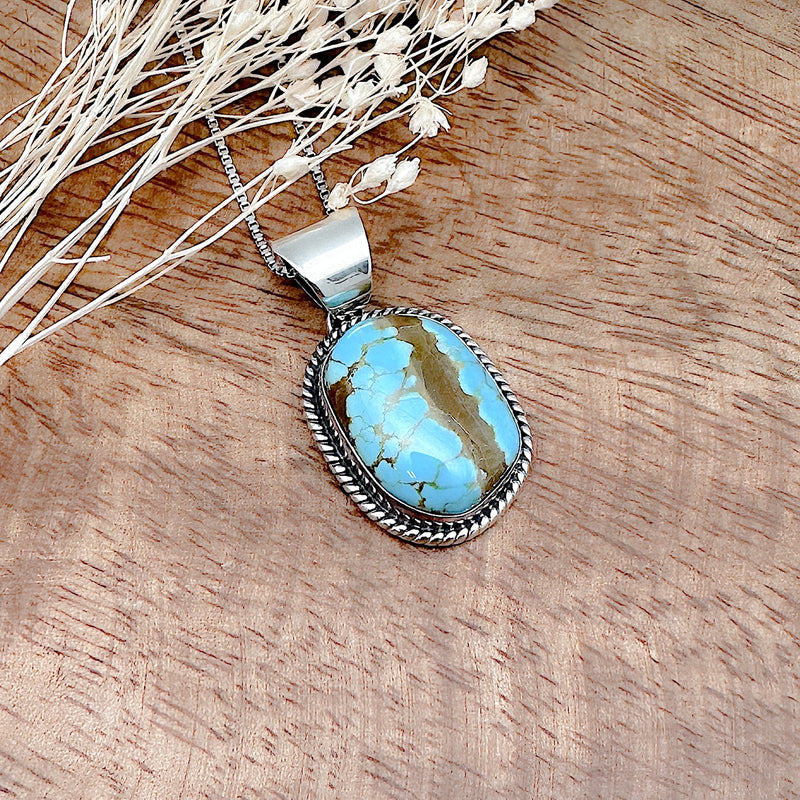 Number 8 Turquoise Pendant