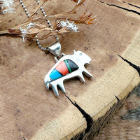 Bison Inlay Pendant