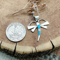 Dragonfly Inlay Pendant