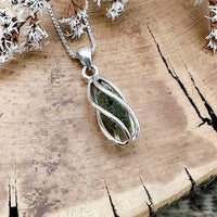 Moldavite Cage Pendant