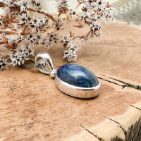 Blue Crystalline Kyanite Pendant
