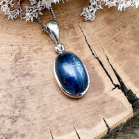 Blue Crystalline Kyanite Pendant