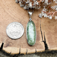 Green Crystalline Kyanite Pendant