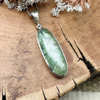 Green Crystalline Kyanite Pendant
