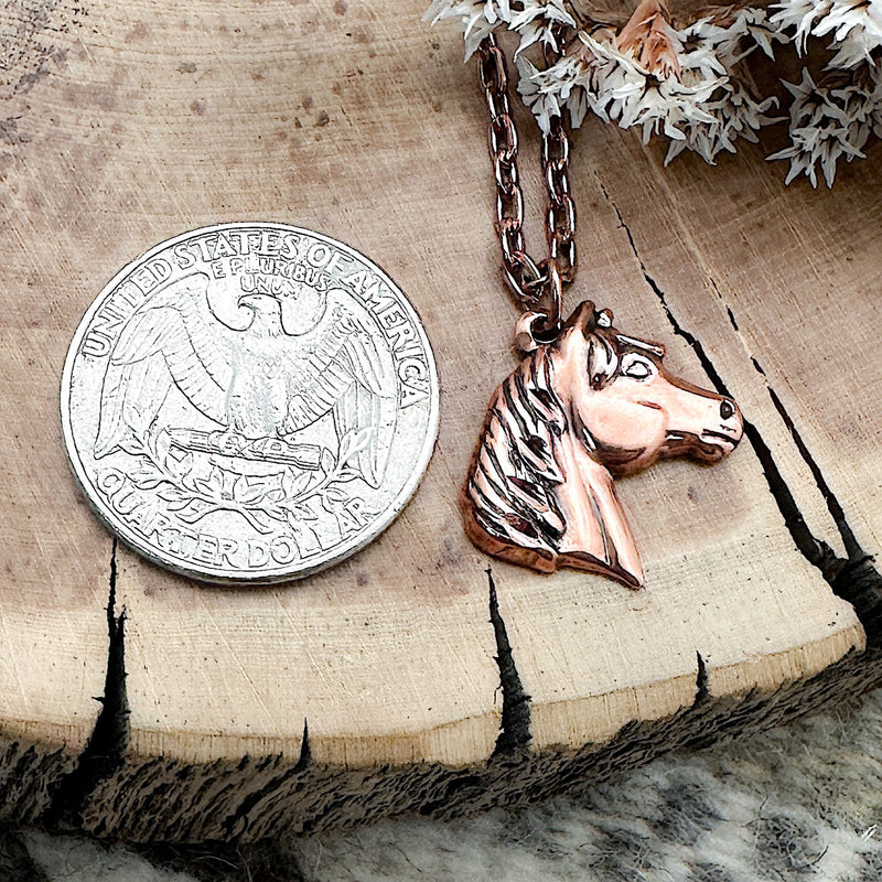 Copper Horse Pendant