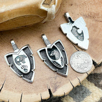 Large Animal Totem Arrowhead Pendants