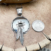 Concho & Feather Pendant