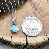 Larimar Filigree Pendant