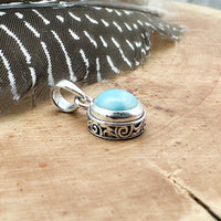 Larimar Filigree Pendant