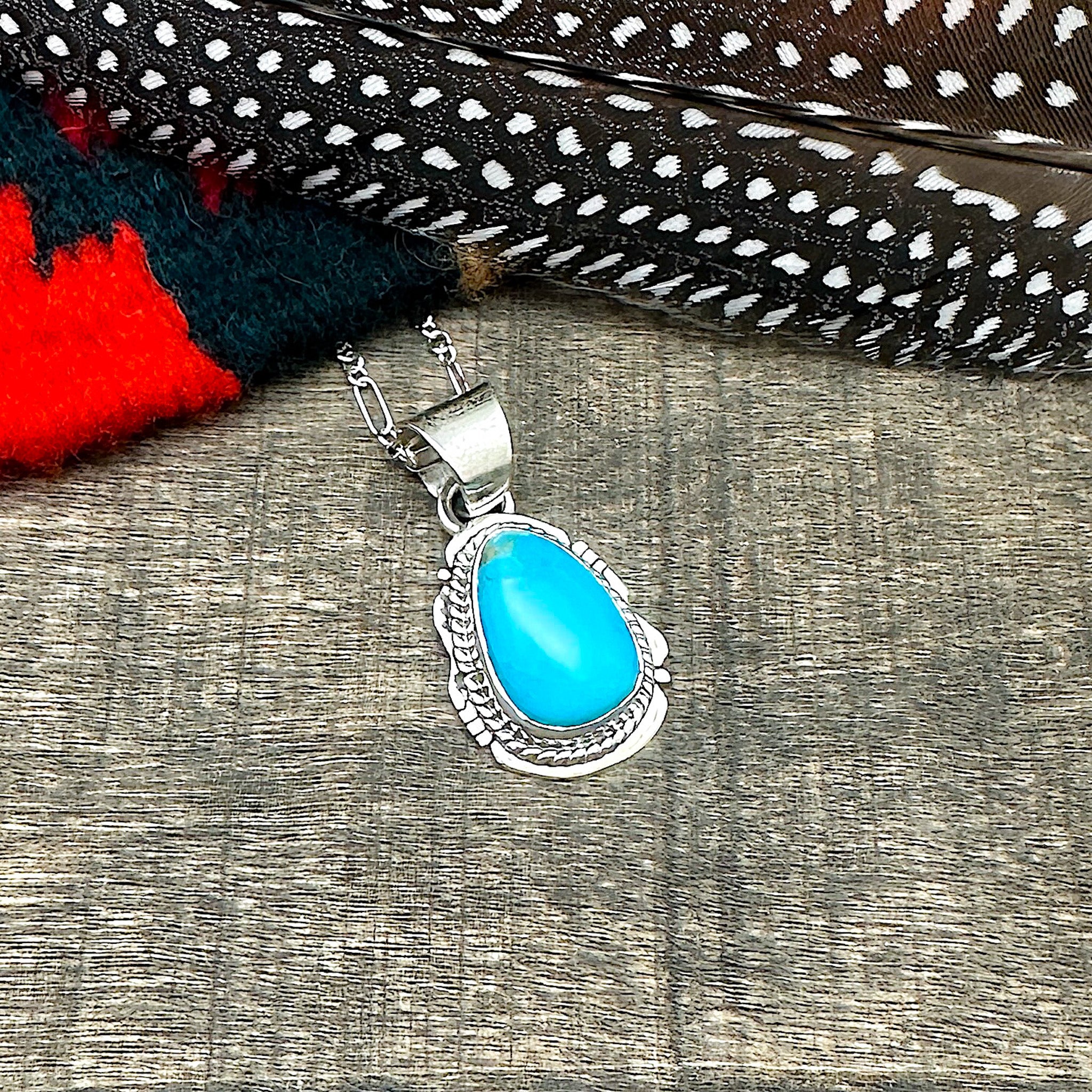 Blue Gem Turquoise Pendant