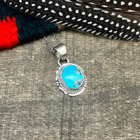 Blue Gem Turquoise Pendant