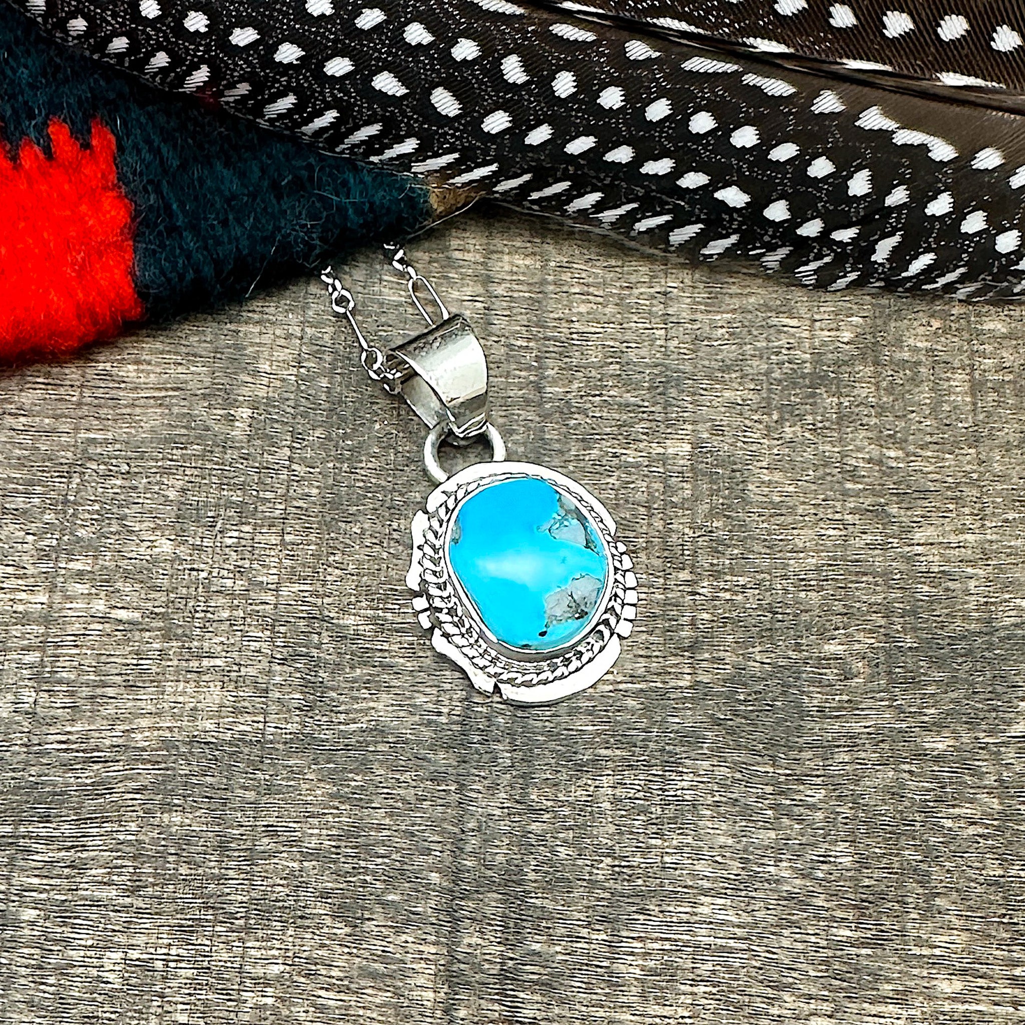 Blue Gem Turquoise Pendant