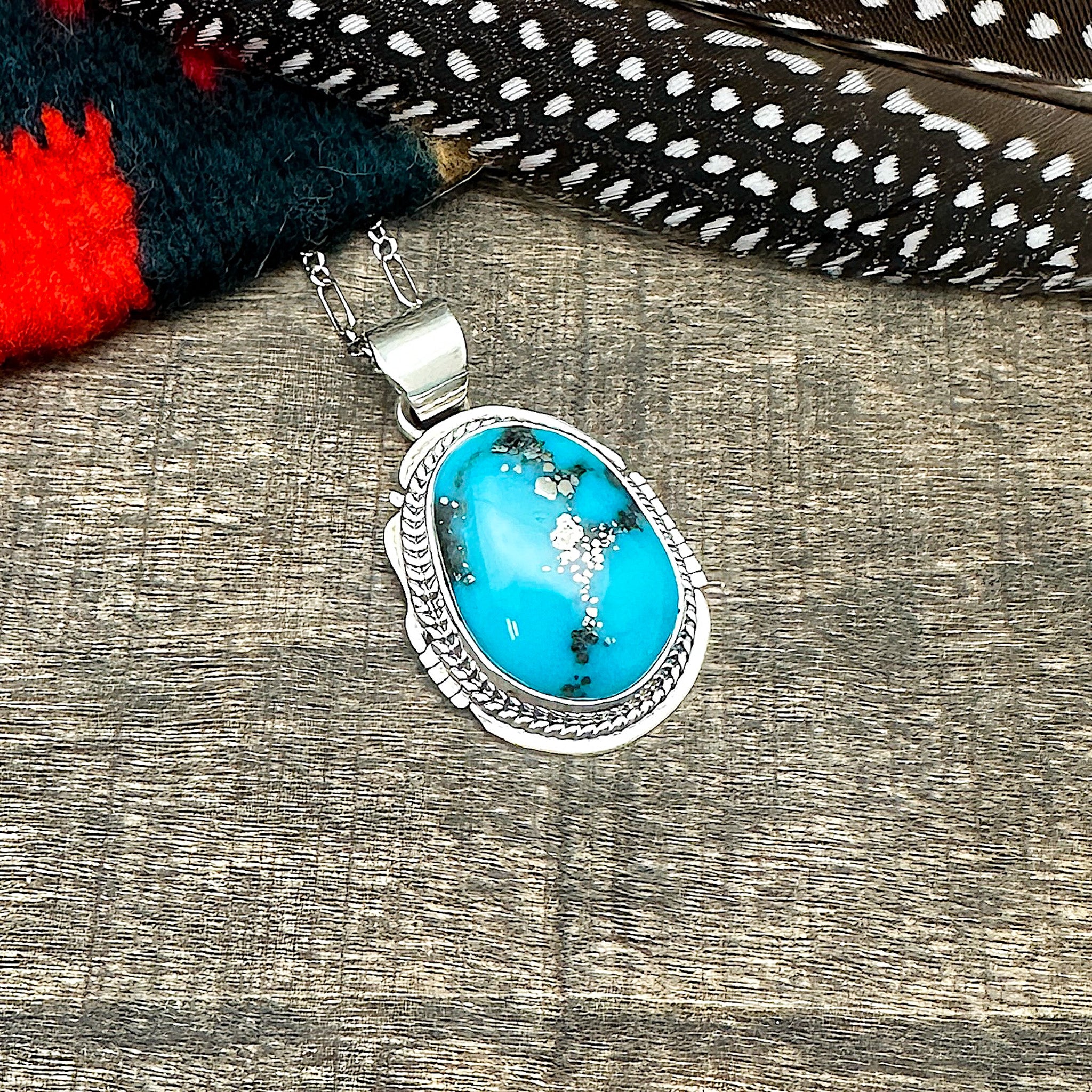 Blue Gem Turquoise Pendant
