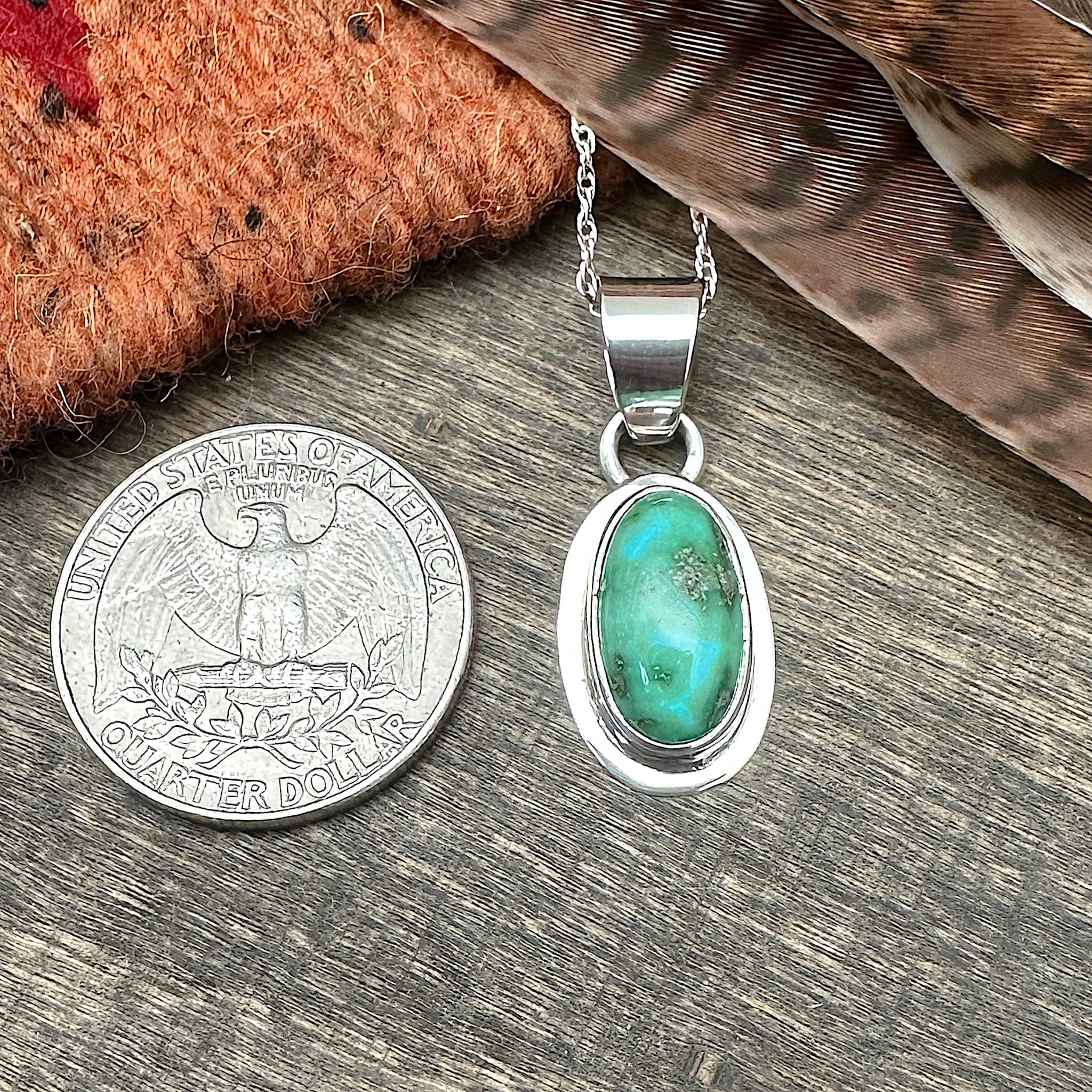 Sonoran Gold Turquoise Pendant