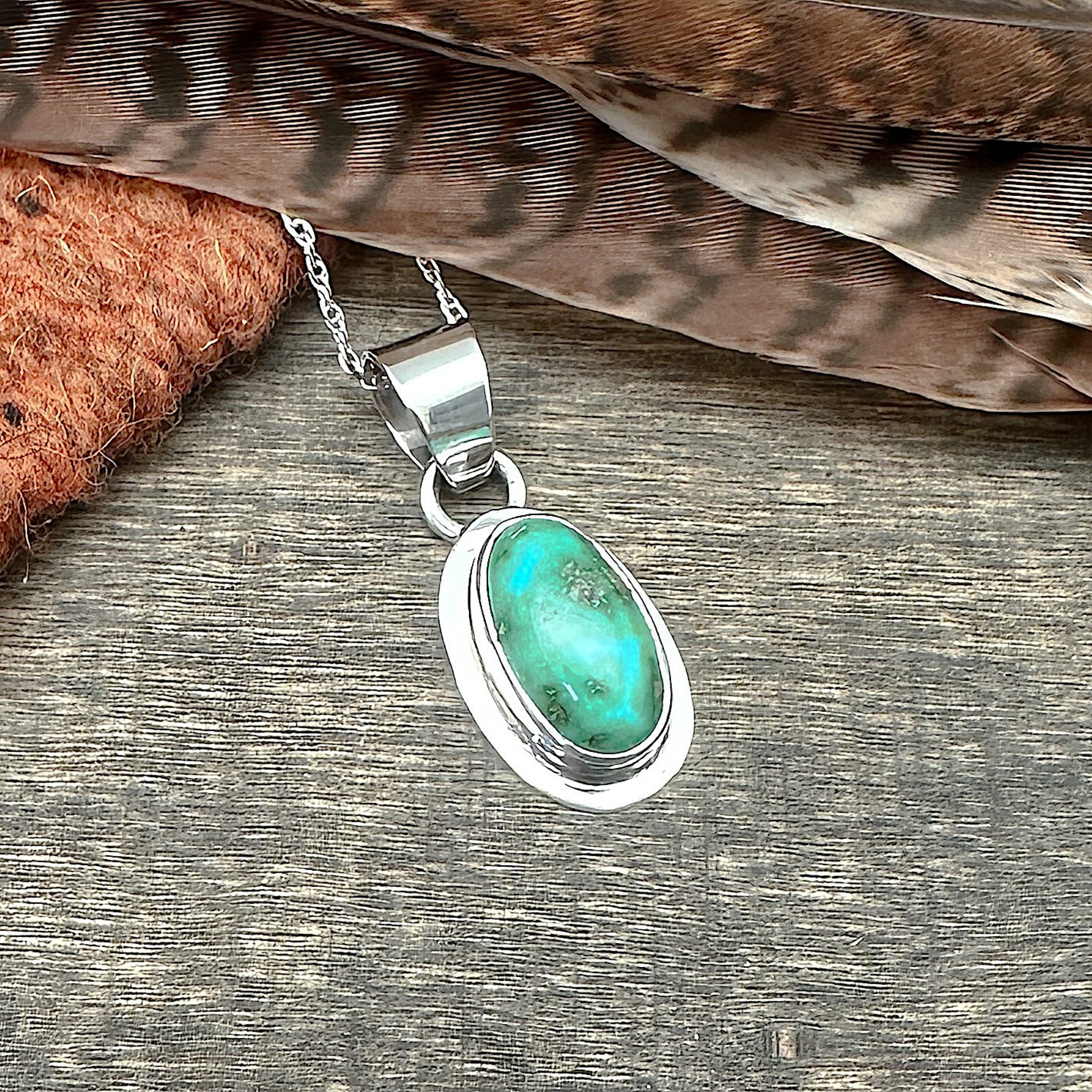 Sonoran Gold Turquoise Pendant