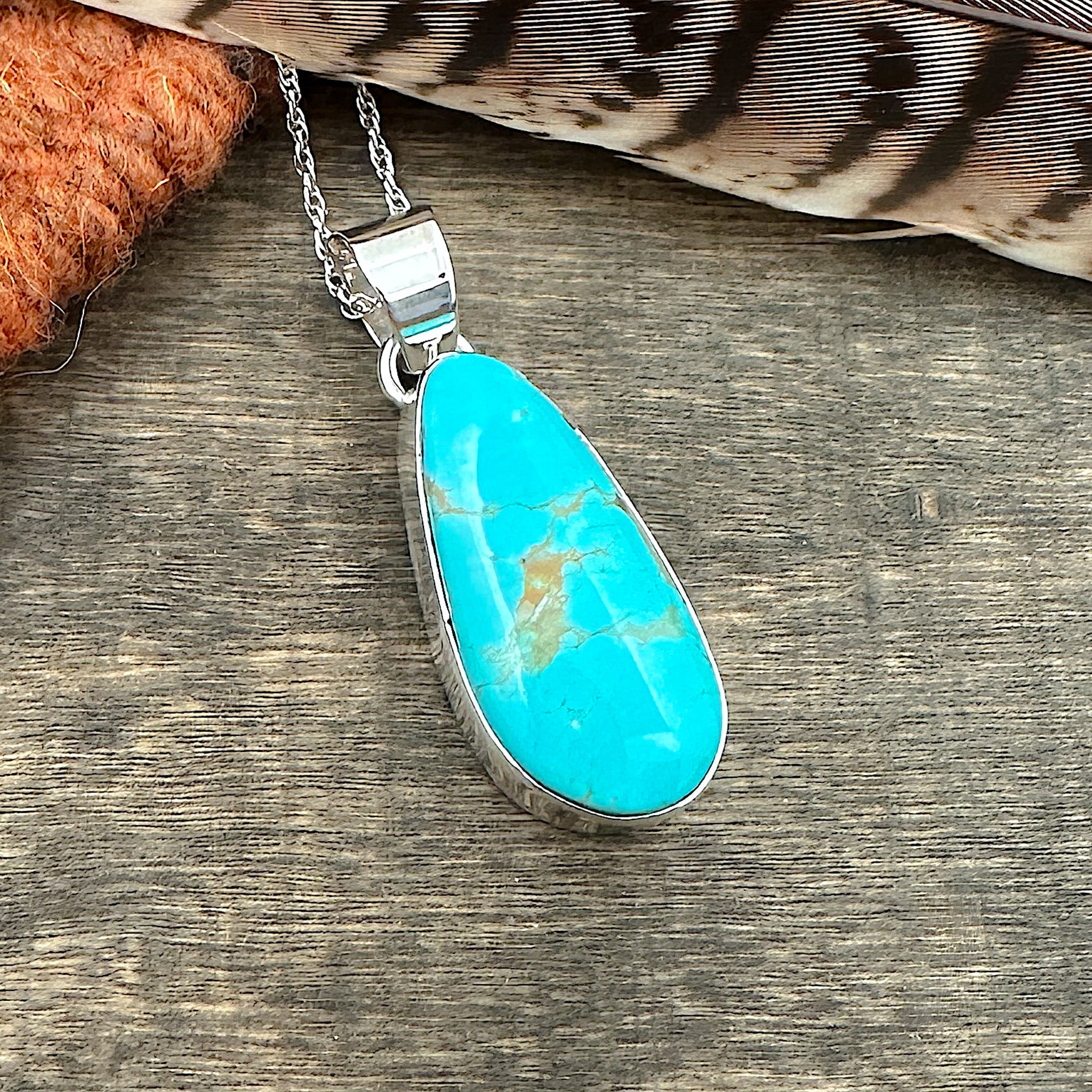 King's Manassa Turquoise Pendant