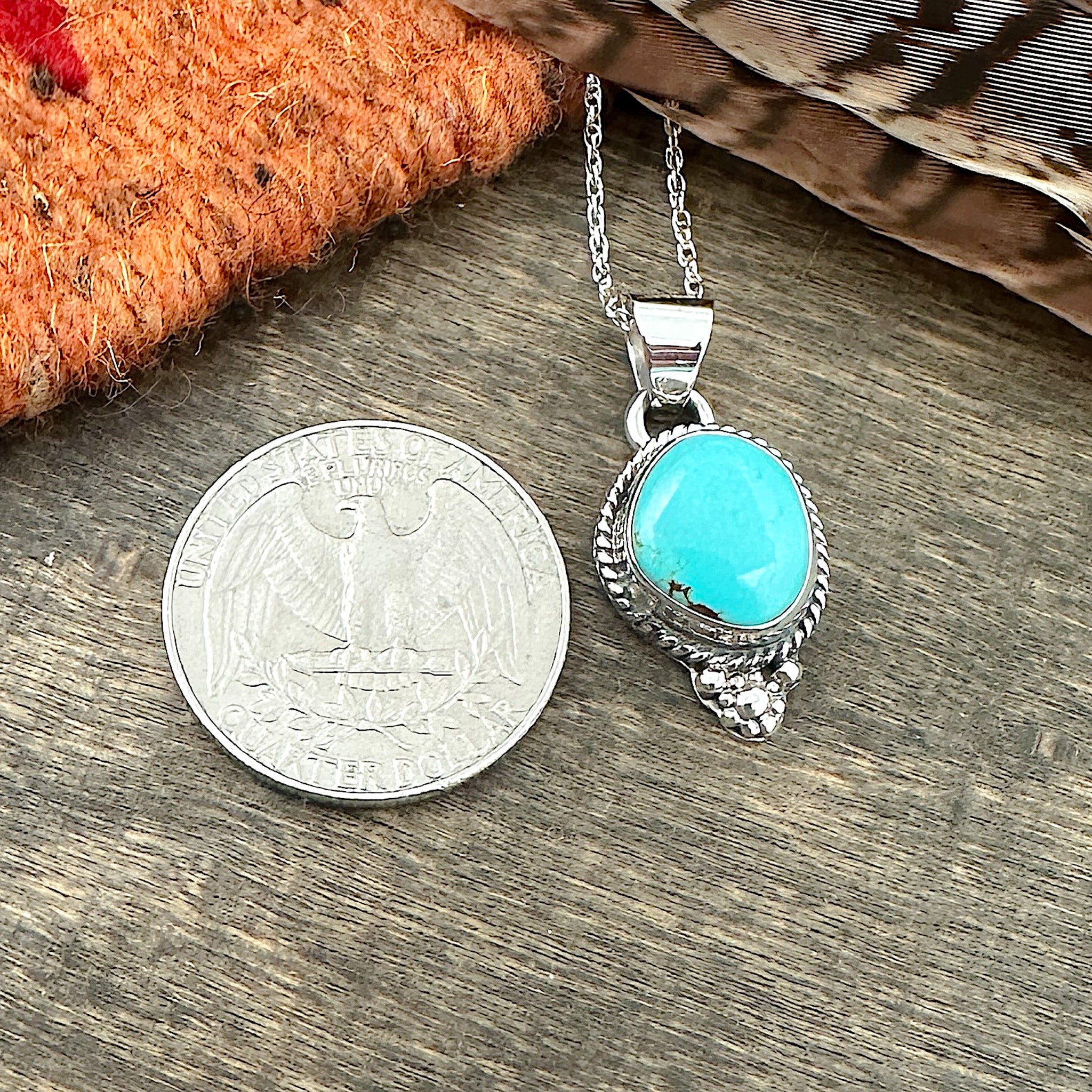 King's Manassa Turquoise Pendant
