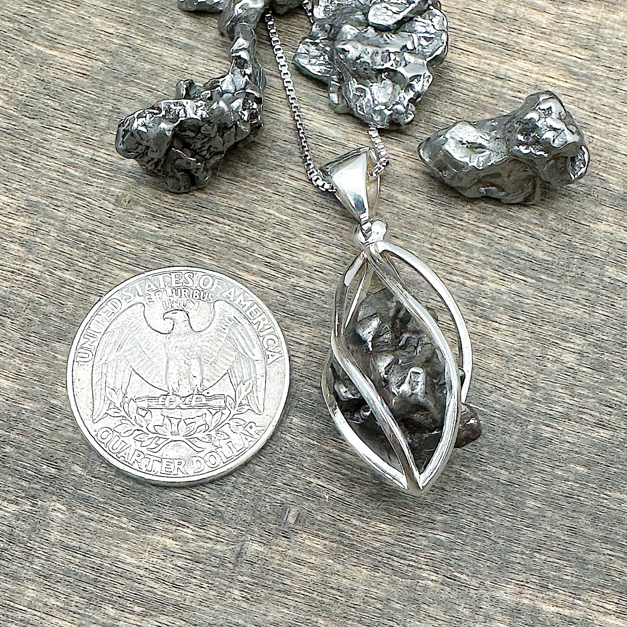 Meteorite Cage Pendant