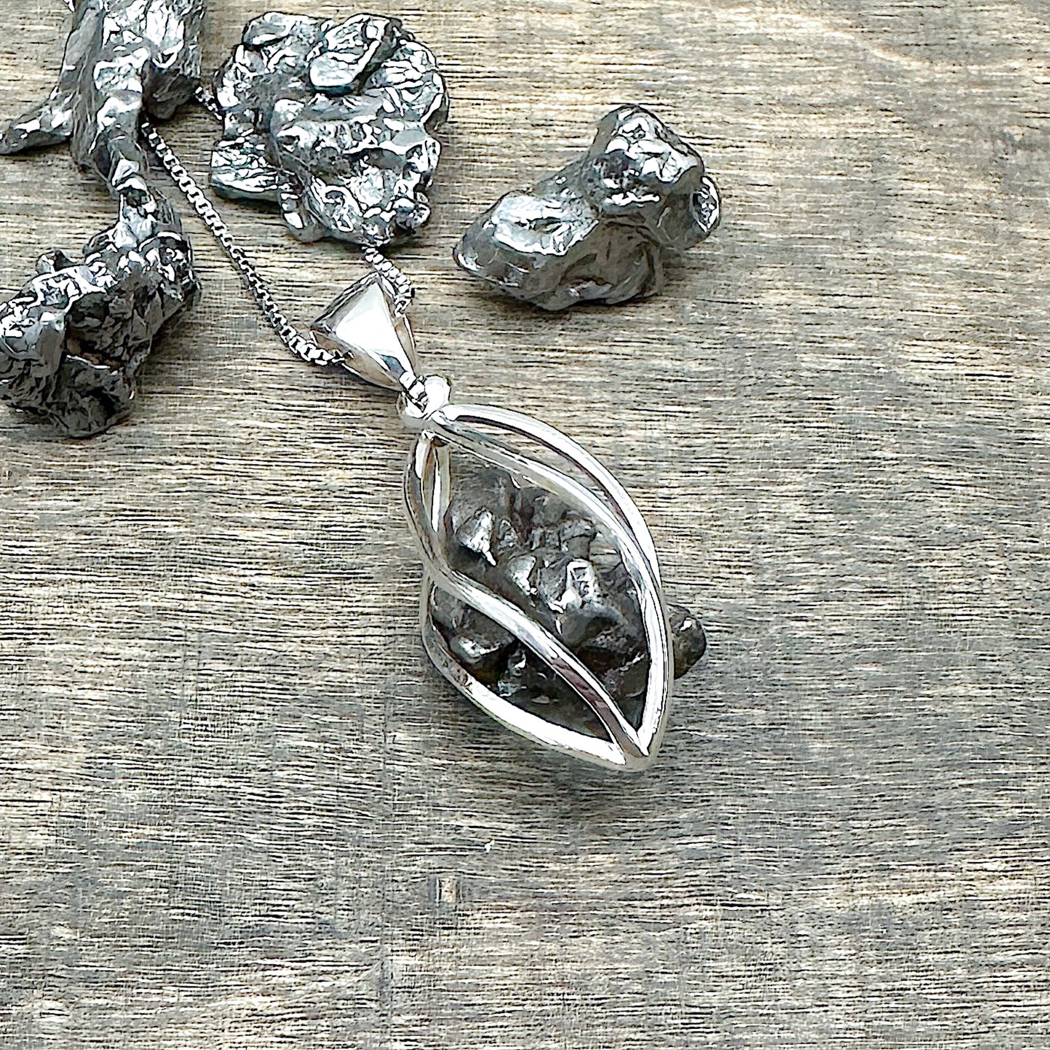 Meteorite Cage Pendant