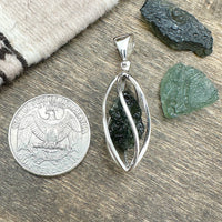 Moldavite Cage Pendant