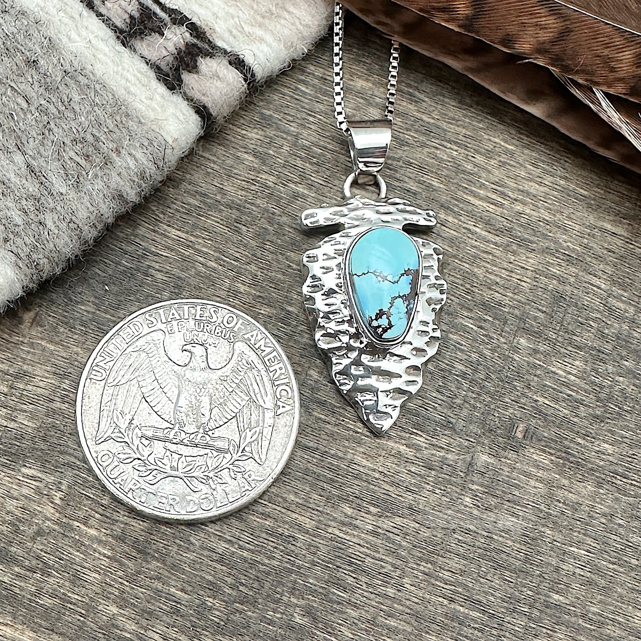 Golden Hills Turquoise Pendant