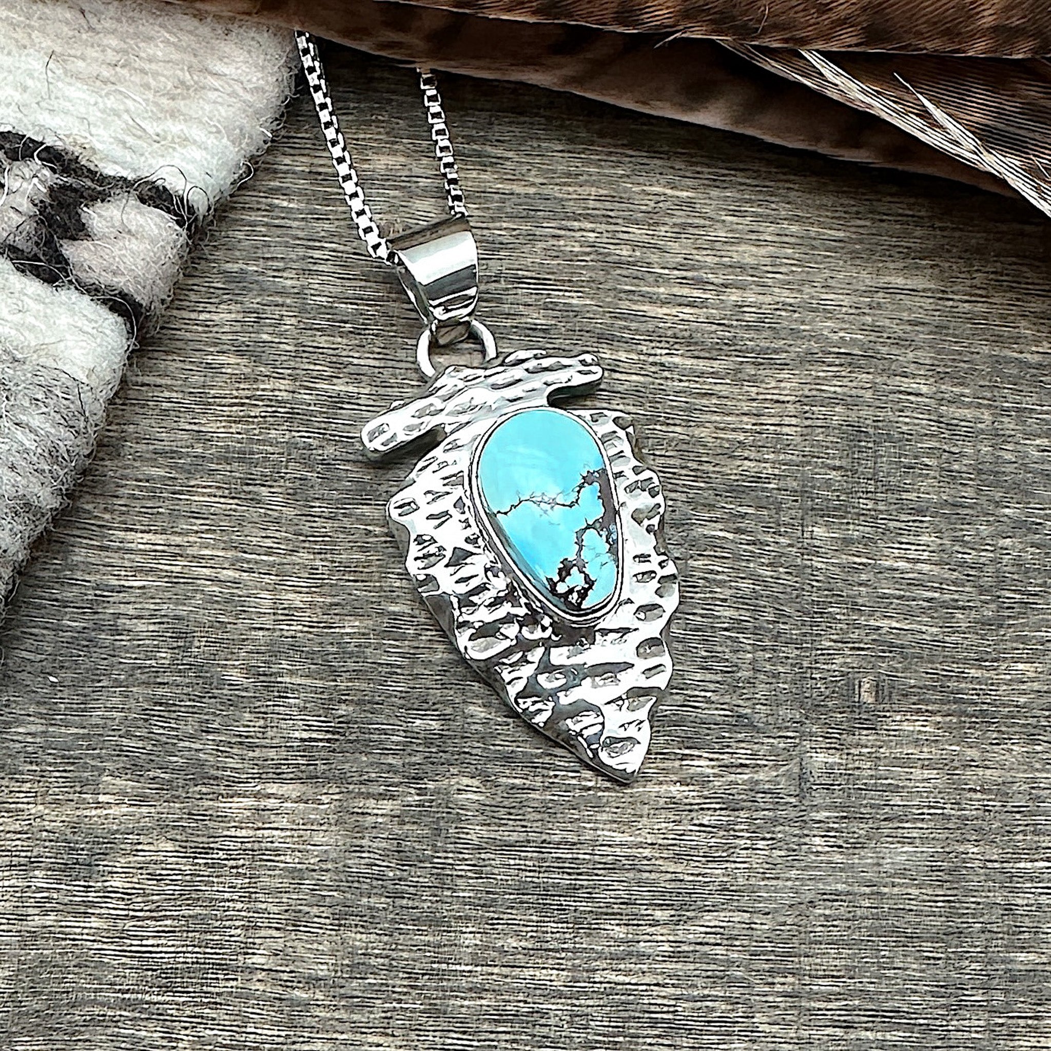 Golden Hills Turquoise Pendant