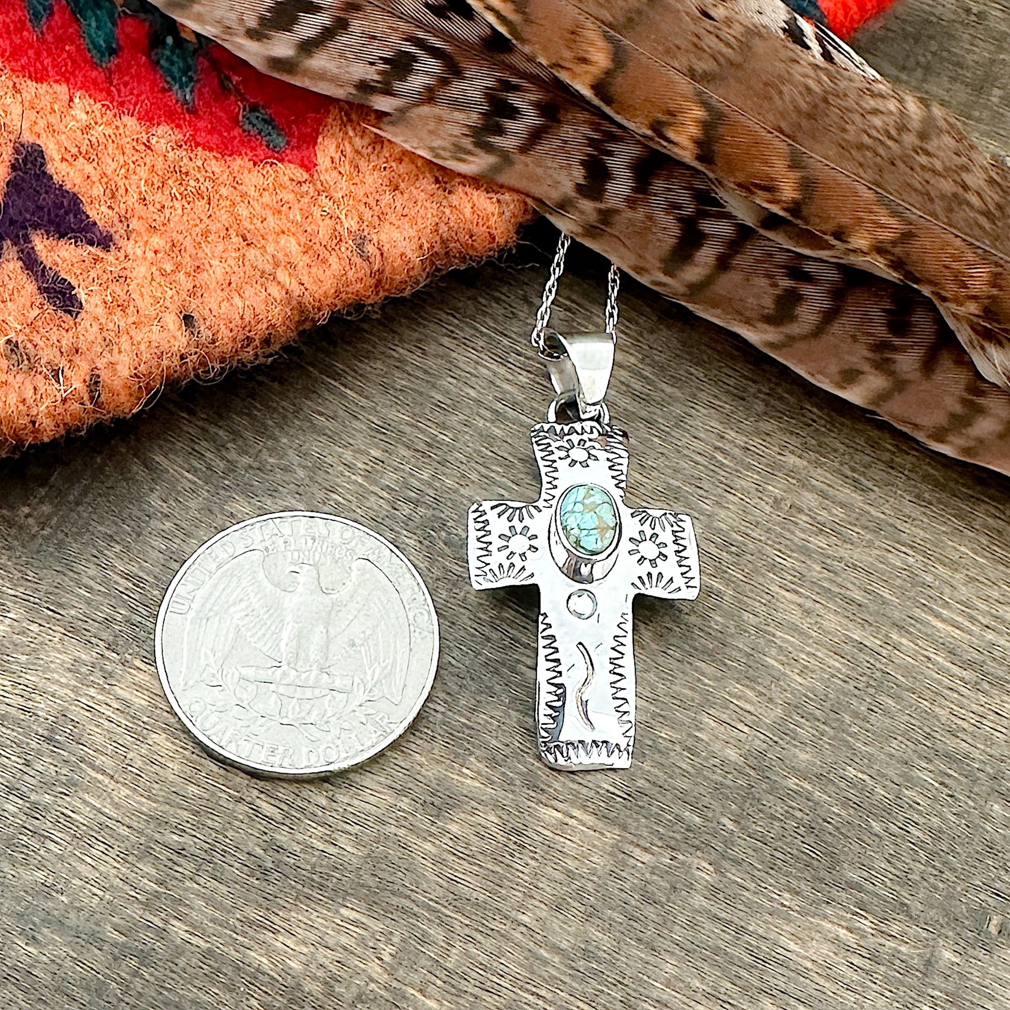 Dry Creek Turquoise Cross Pendant