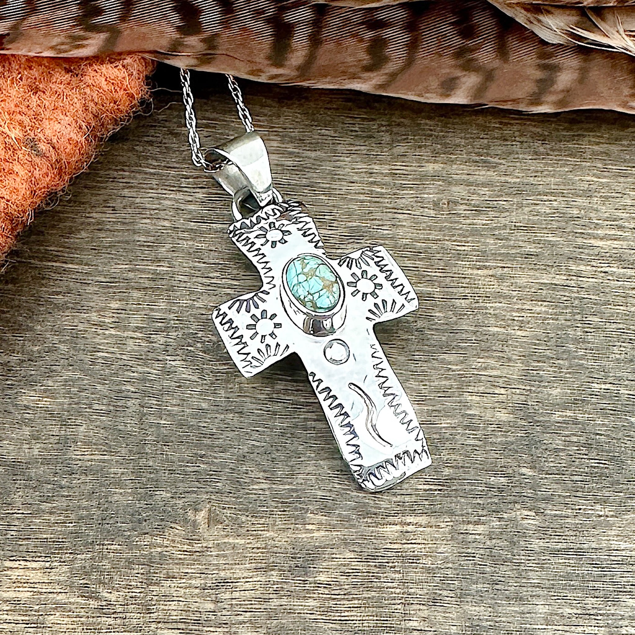 Dry Creek Turquoise Cross Pendant