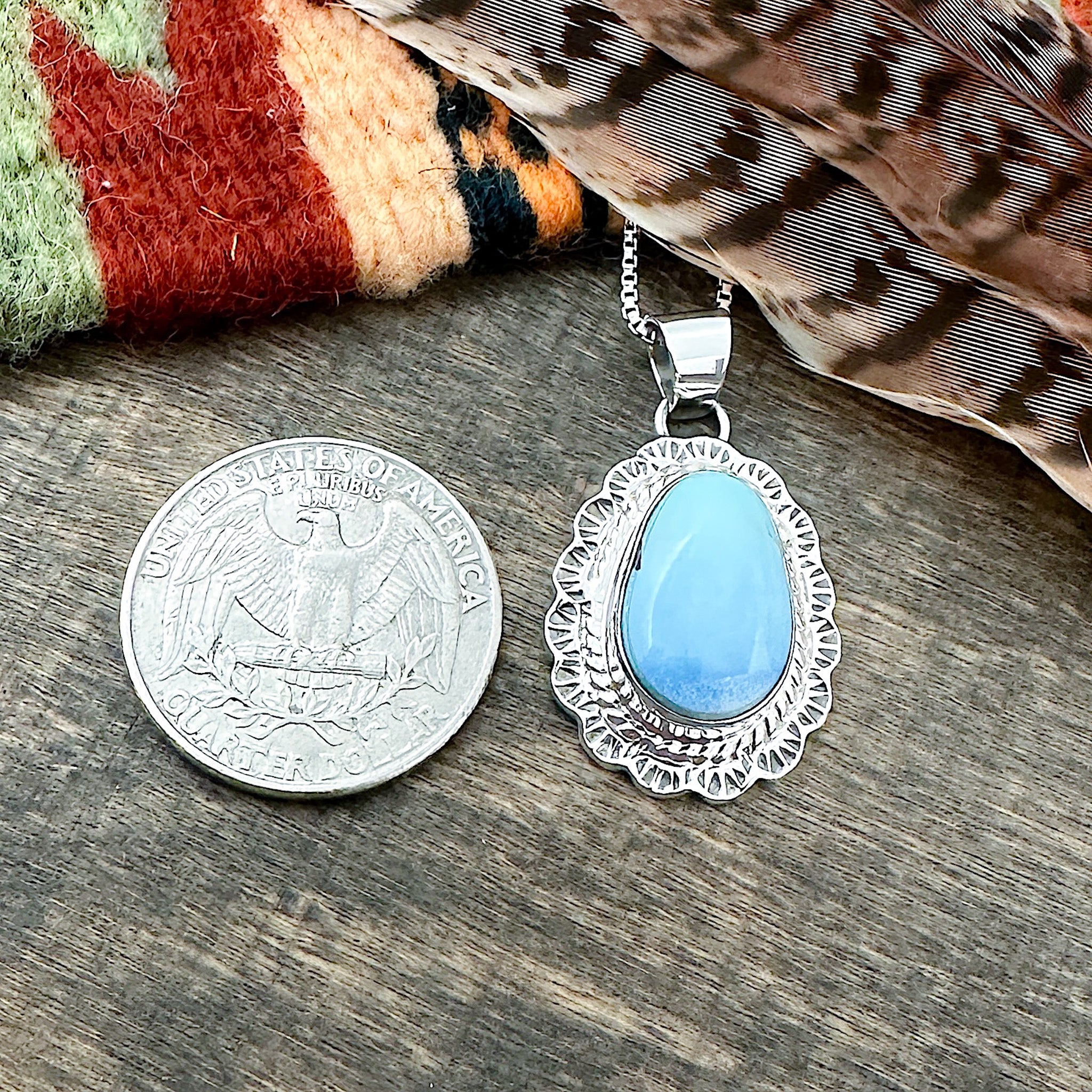 Golden Hills Turquoise Pendant