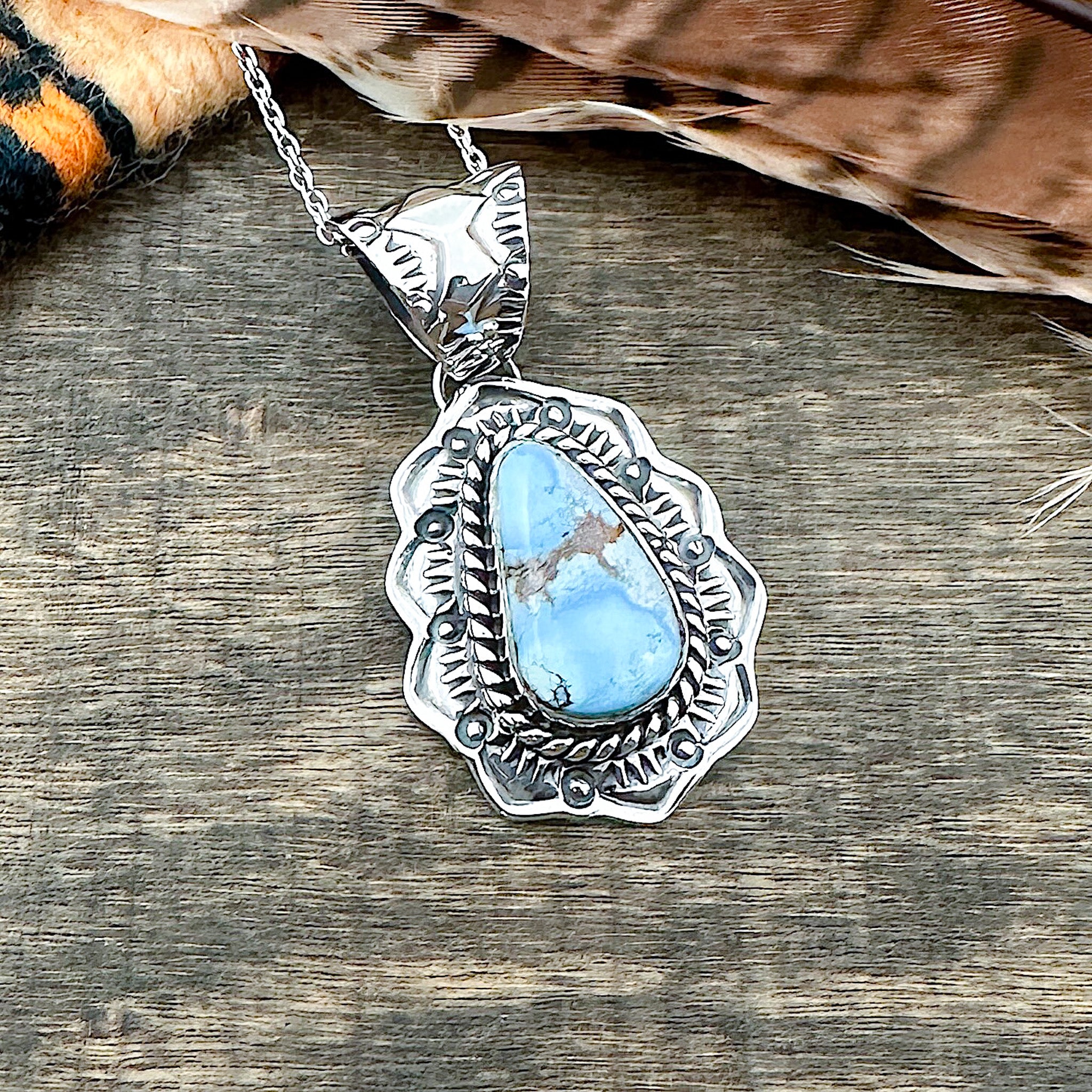 Golden Hills Turquoise Pendant