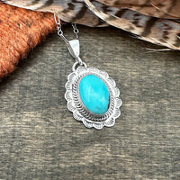 King's Manassa Turquoise Pendant