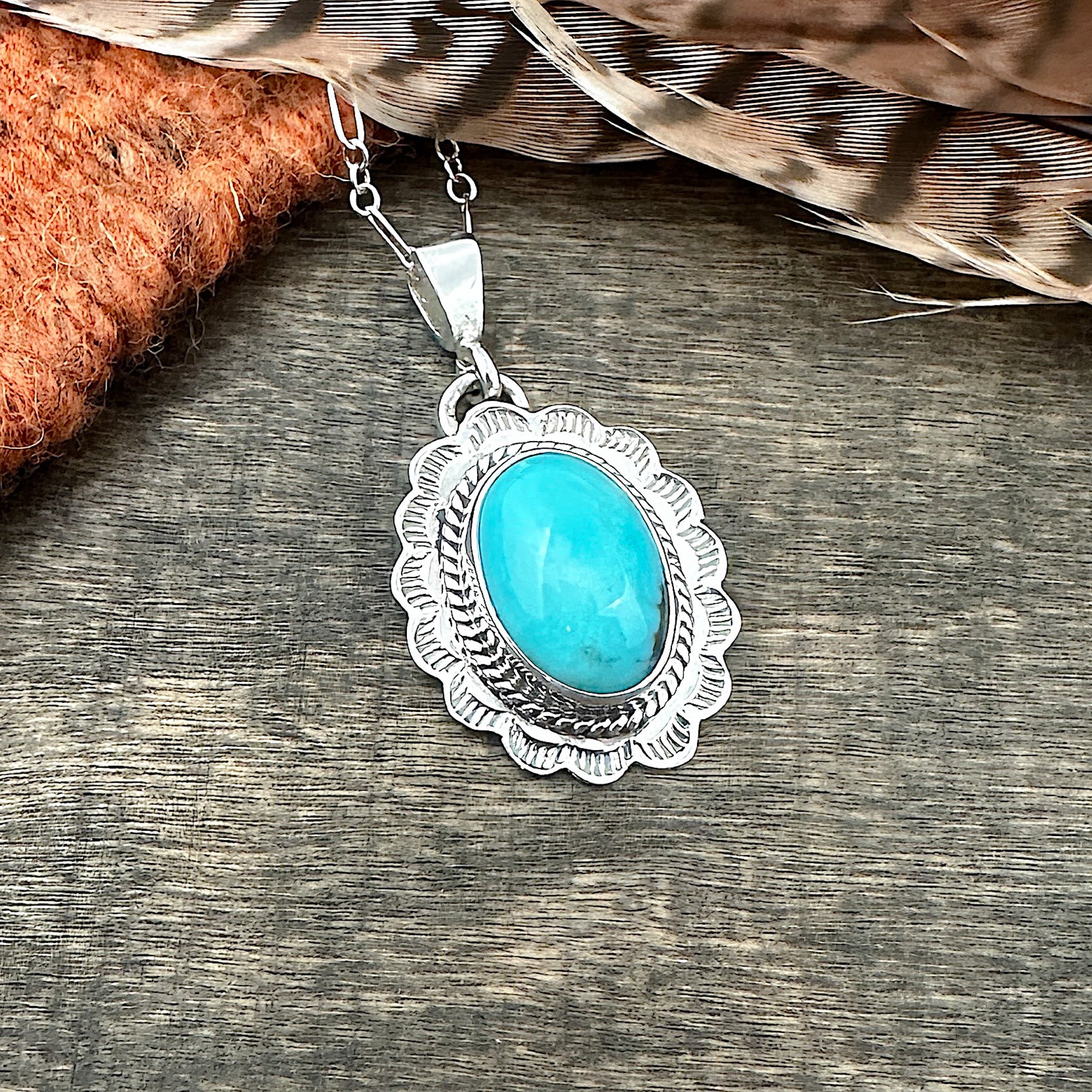 King's Manassa Turquoise Pendant