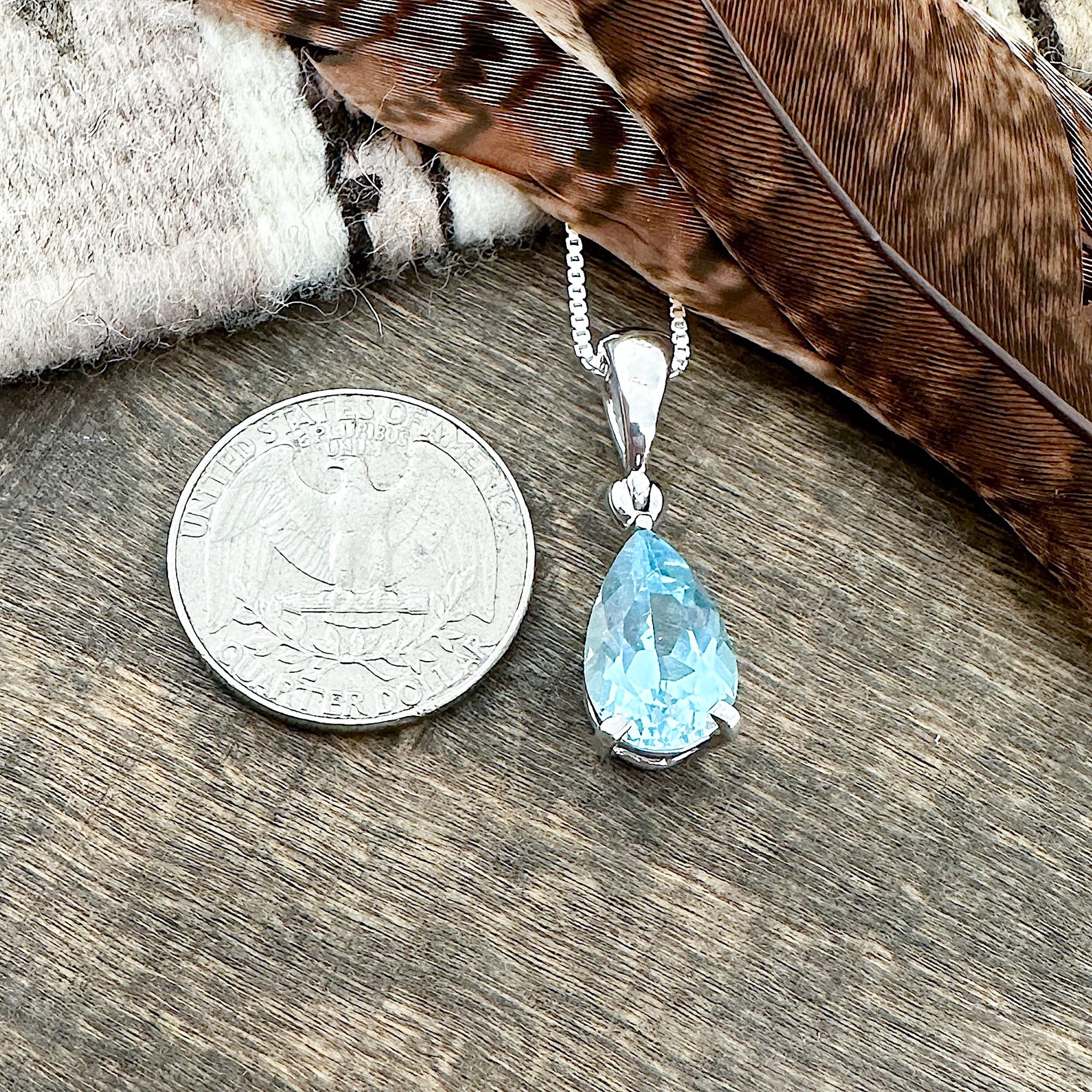 Blue Topaz Pendant