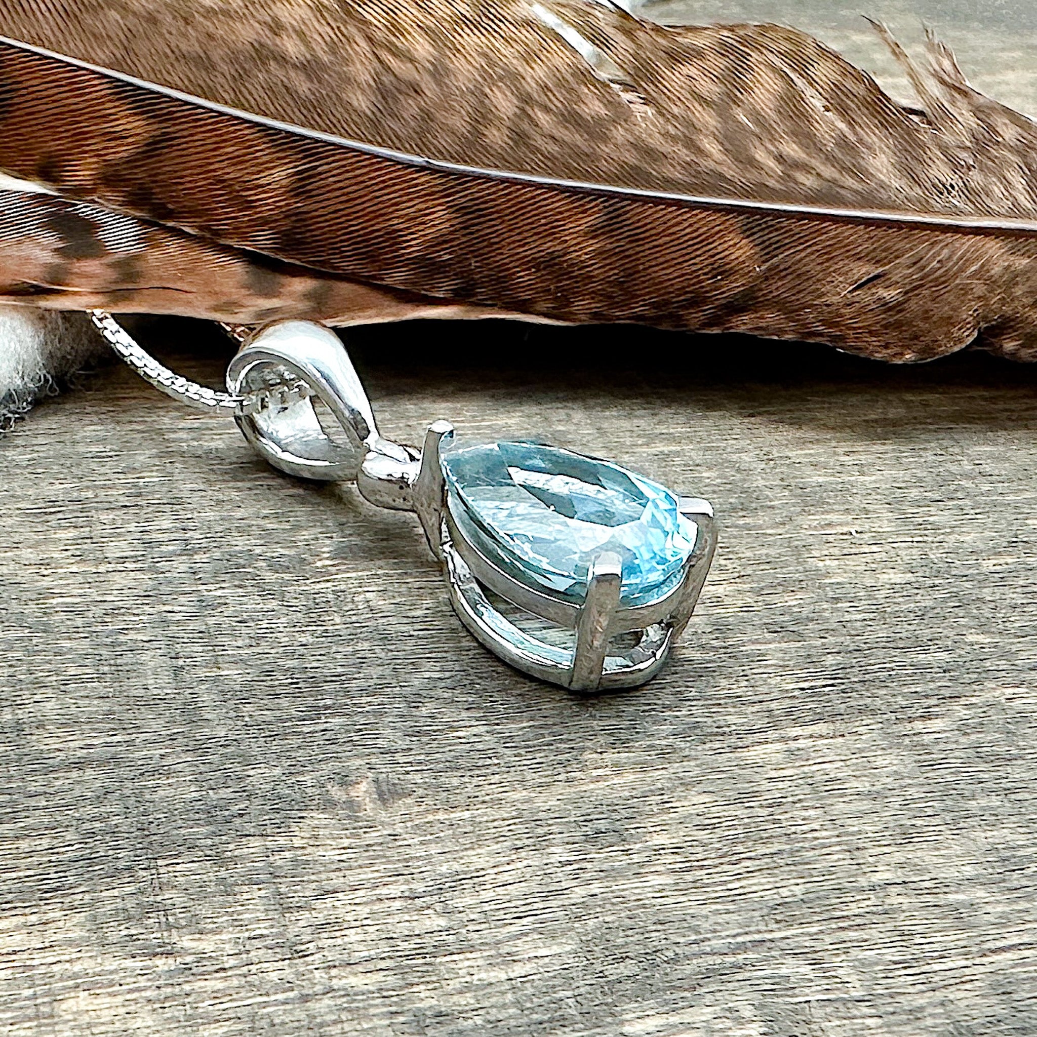 Blue Topaz Pendant