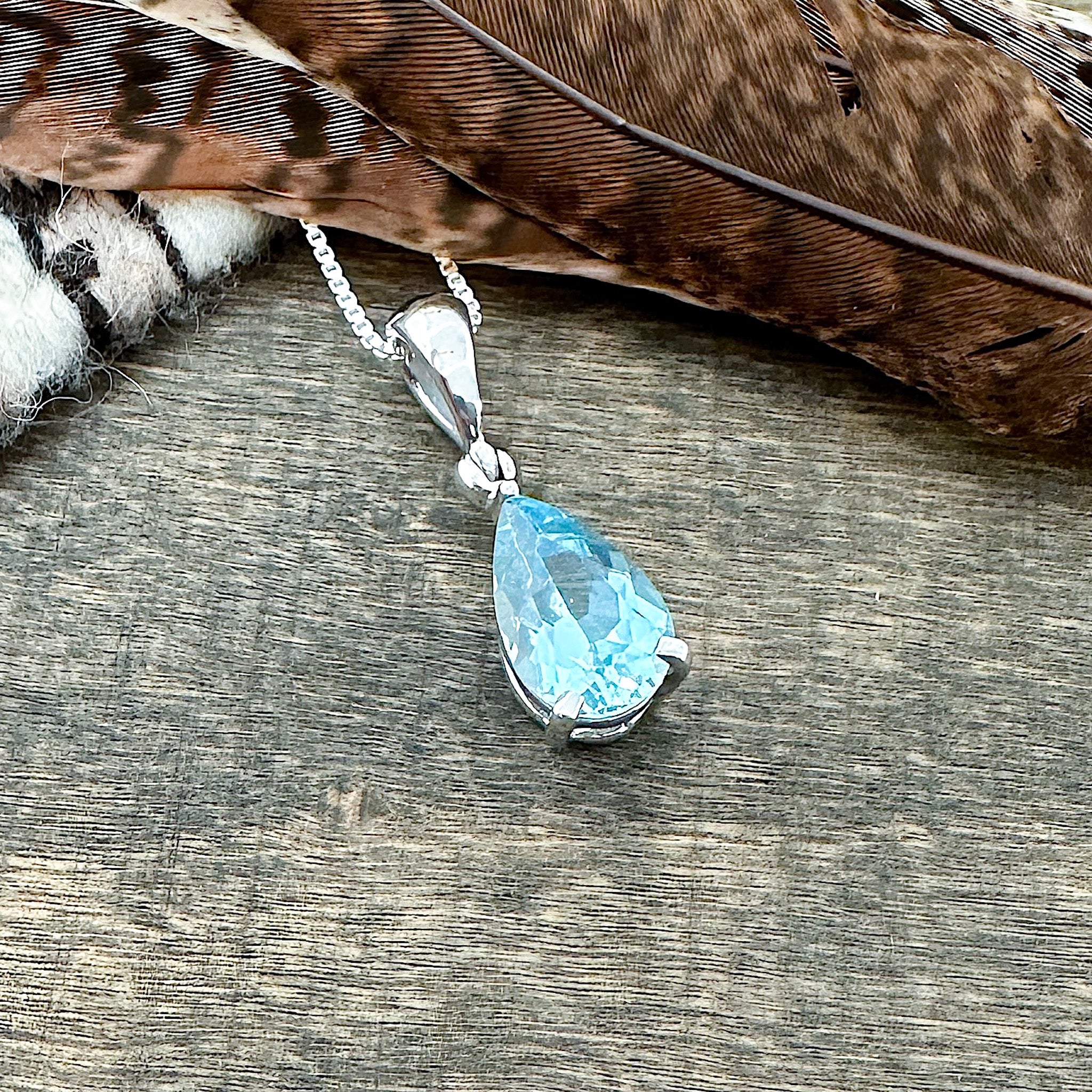 Blue Topaz Pendant