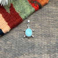 Larimar Turtle Pendant