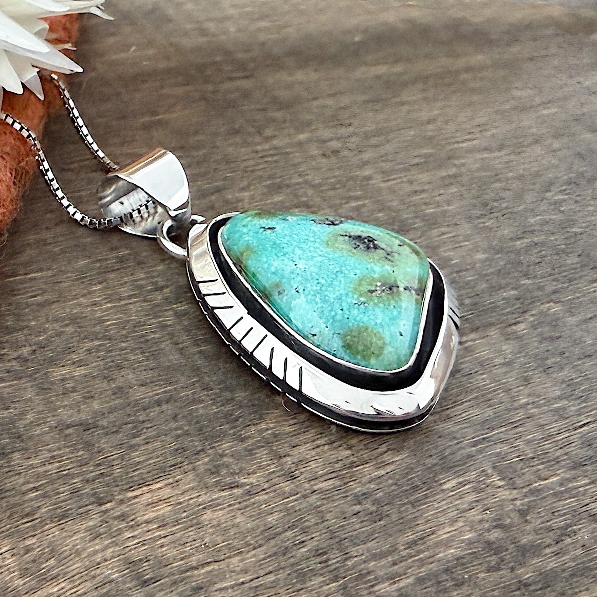 Sonoran Gold Turquoise Pendant