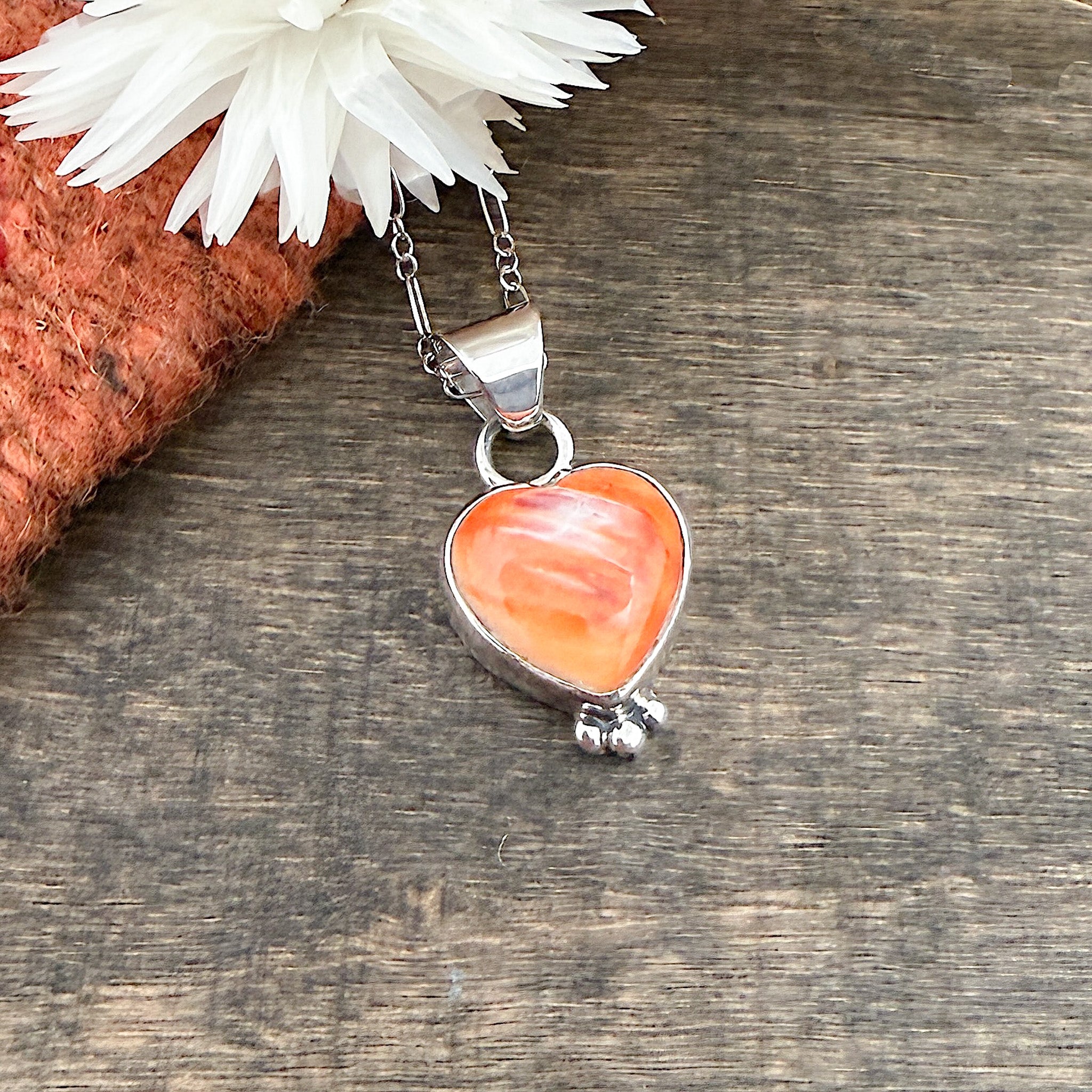Spiny Oyster Heart Pendant
