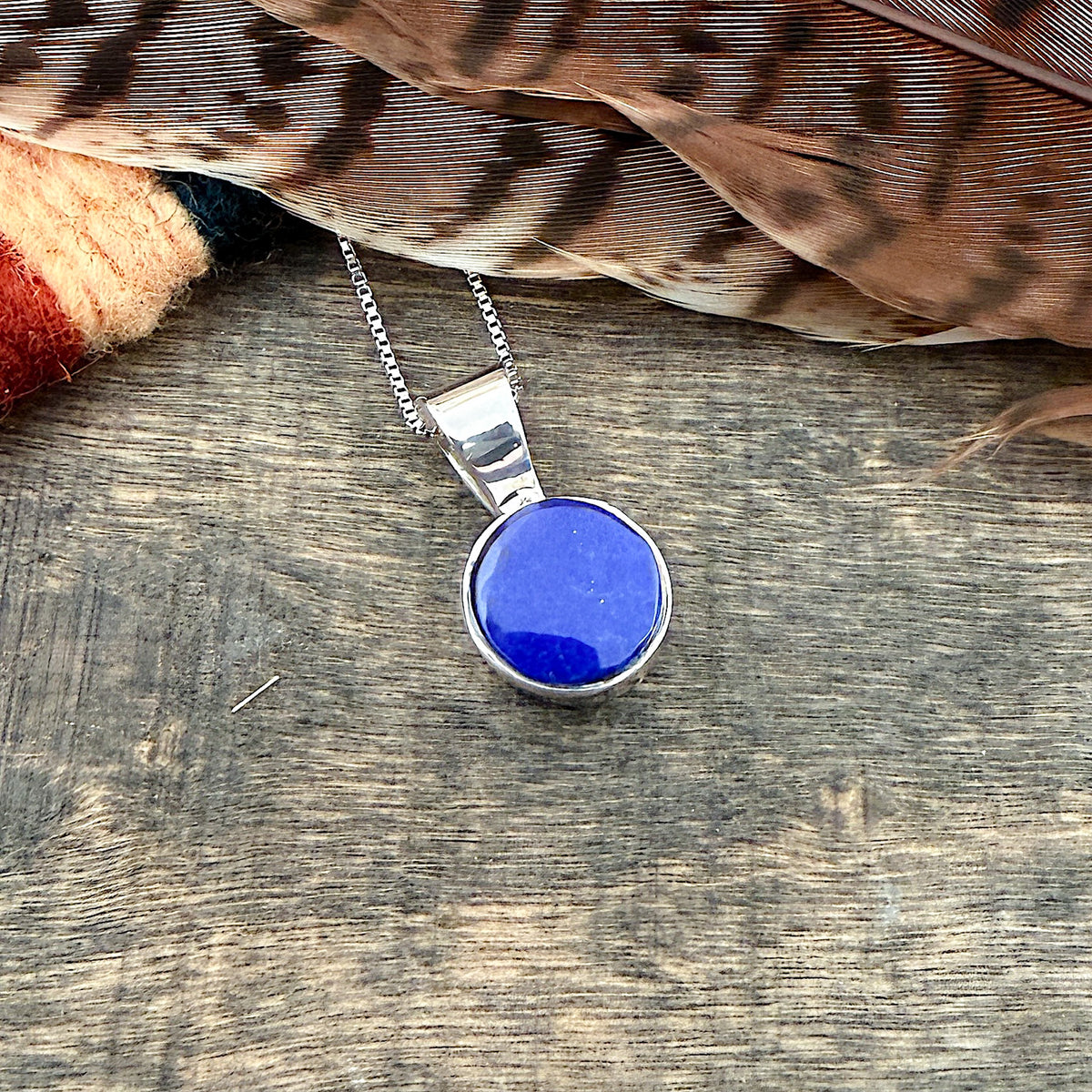 Lapis Lazuli Round Pendant