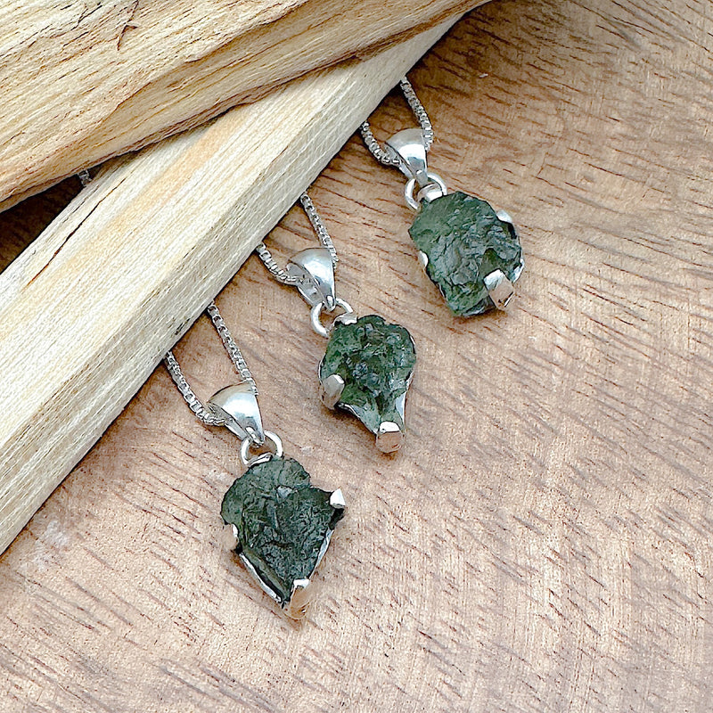 Moldavite Pendants