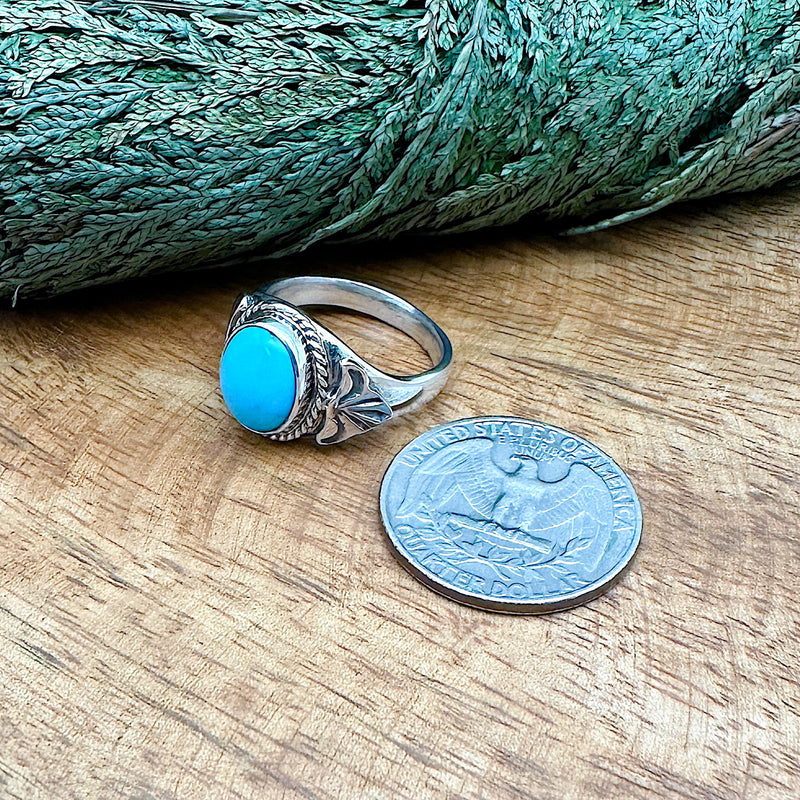 Sleeping Beauty Turquoise Ring Size 8.5
