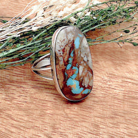 Boulder Turquoise Ring Size 8.5