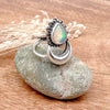 Opal Moon Ring Size 9-1/4 & 5-1/2