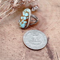 Number 8 Turquoise Ring Size 7.5