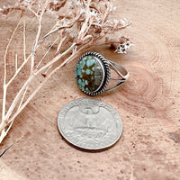 Number 8 Turquoise Ring Size 9.5