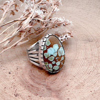 Number 8 Turquoise Ring Size 7.5