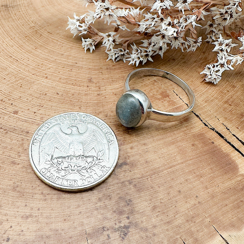 Labradorite Ring Size 9-1/4