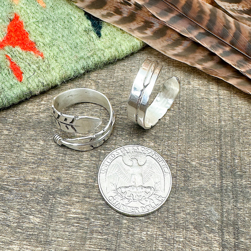 Feather Adjustable Rings