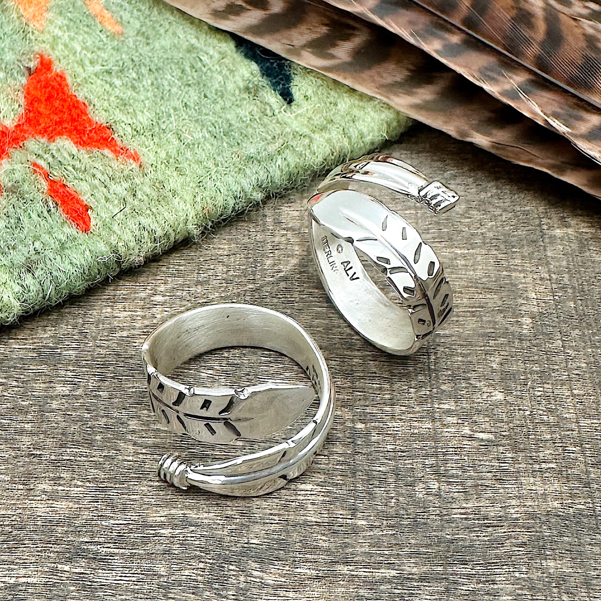 Feather Adjustable Rings