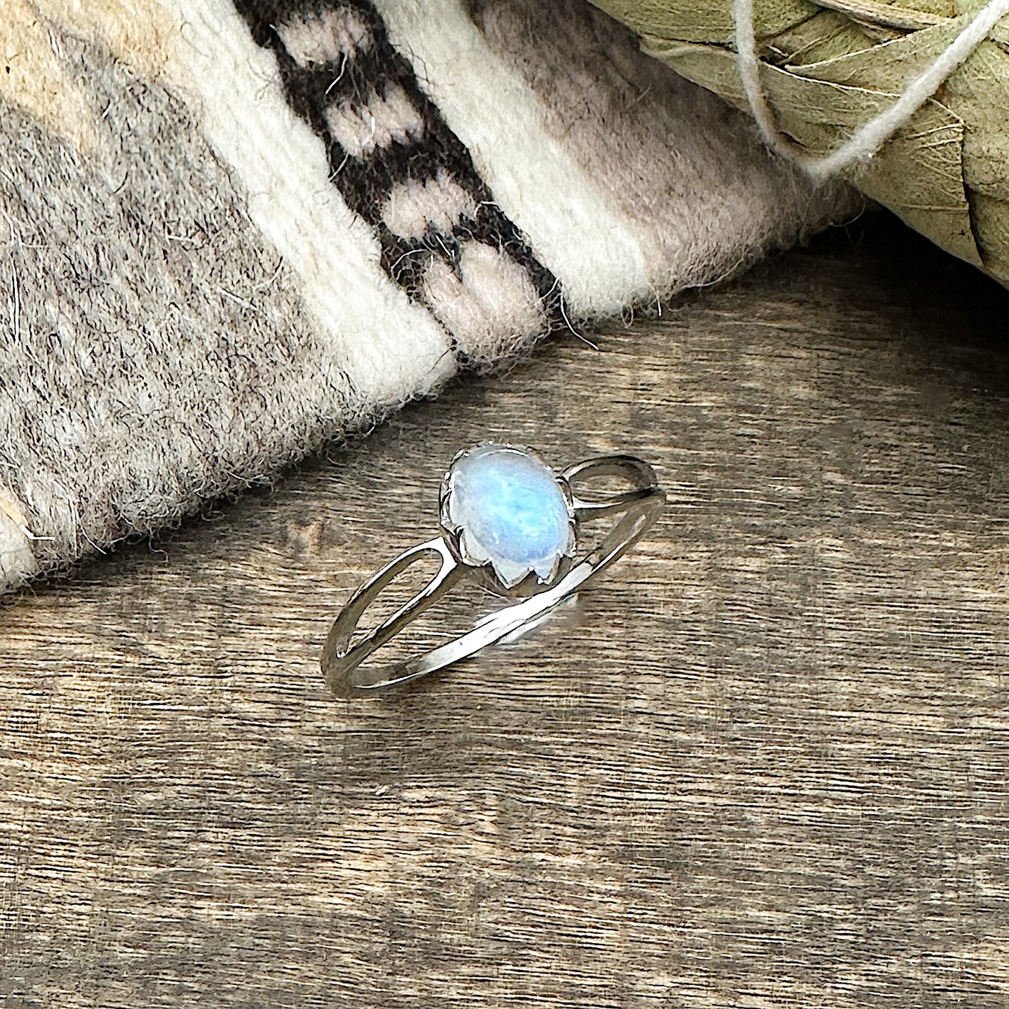 Moonstone Ring Size 8.5